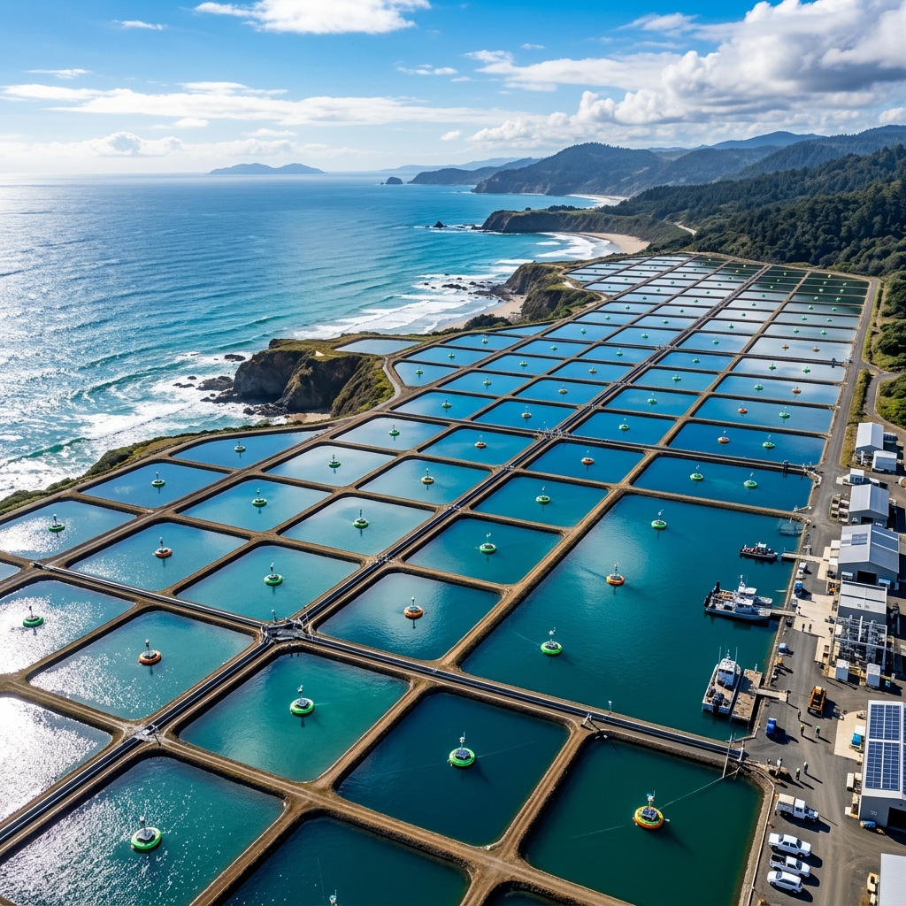 Modern Shrimp Farm